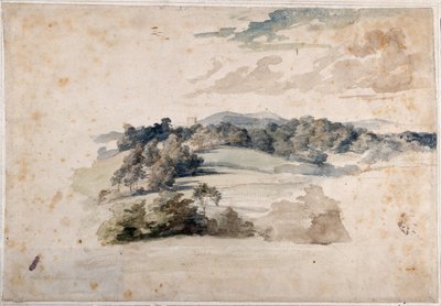 An English Landscape of Meadows and Wooded Hills by Anthony van Dyck