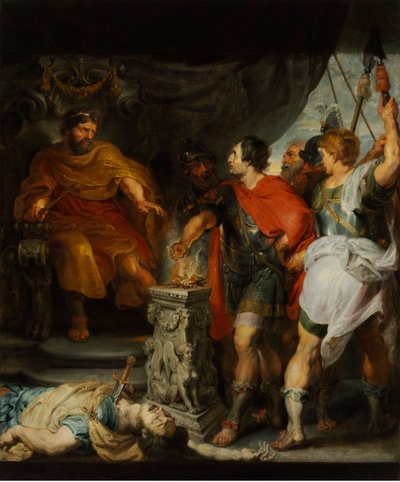 Caius Mucius Scaevola, Young Roman Patrician Captured by the Royal Guard of Porsenna by Anthony van Dyck
