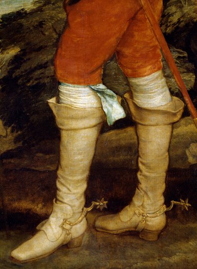Charles I hunting (detail) by Anthony van Dyck