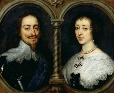 Charles I of England and Queen Henrietta Maria by Anthony van Dyck