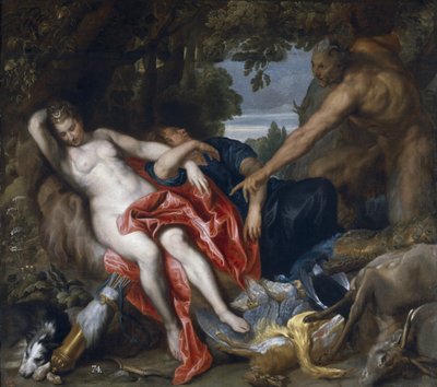 Diana and Her Nymph Surprised by Satyr by Anthony van Dyck