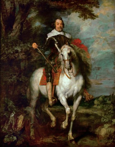 Equestrian Portrait of Francisco de Moncada, Marquis of Aytona and Count of Ossuna by Anthony van Dyck