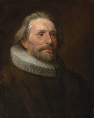 Head study of a man in a ruff by Anthony van Dyck