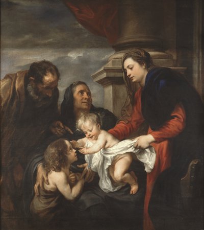 Holy Family with St Elizabeth and St John by Anthony van Dyck