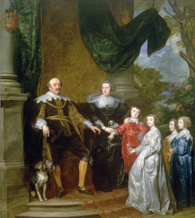 John, Count of Nassau with His Family by Anthony van Dyck