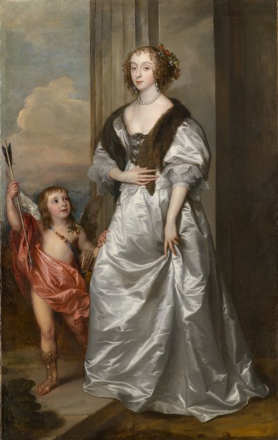 Lady Mary Villiers, Later Duchess of Richmond and Lennox (1622-1685), with Charles Hamilton, Lord Arran, c.1637 by Anthony van Dyck