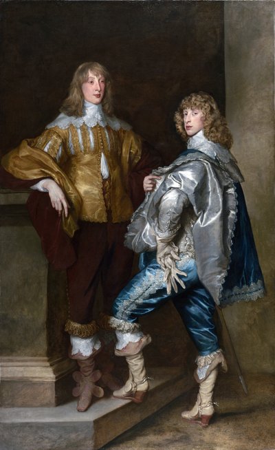 Lord John Stuart and his brother Lord Bernard Stuart c.1638 by Anthony van Dyck