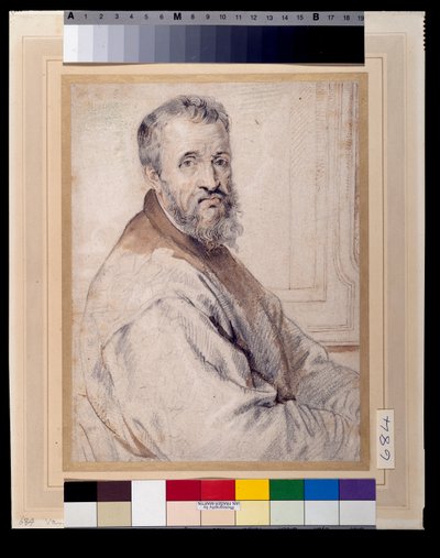 Michelangelo, Believed to Be After Bugiardini or Federico Zuccaro by Anthony van Dyck
