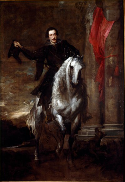 Portrait of Anton Giulio Brignole Sale on Horse by Anthony van Dyck