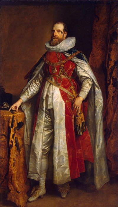 Portrait of Henry Danvers, 1st Earl of Danby, in Robes as Knight of the Garter by Anthony van Dyck