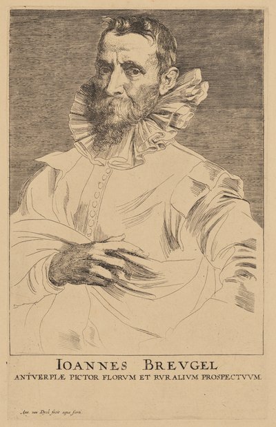 Portrait of Jan Bruegel the Elder by Anthony van Dyck
