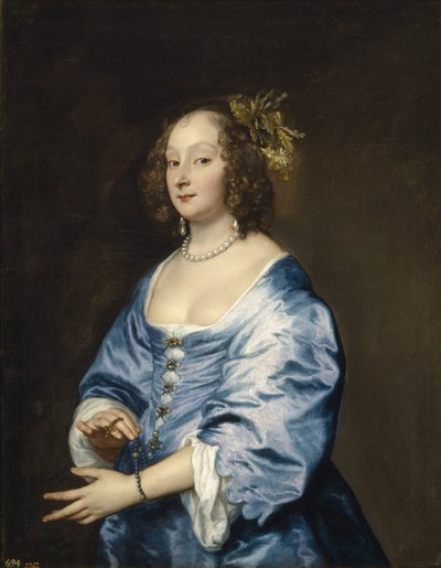 Portrait of Mary née Ruthven, Lady van Dyck by Anthony van Dyck
