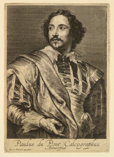 Portrait of Paulus Pontius, from the Icones Principum Virorum by Anthony van Dyck
