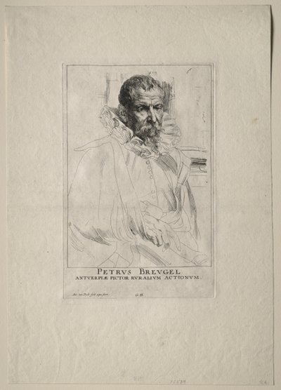 Portrait of Pieter Breughel by Anthony van Dyck