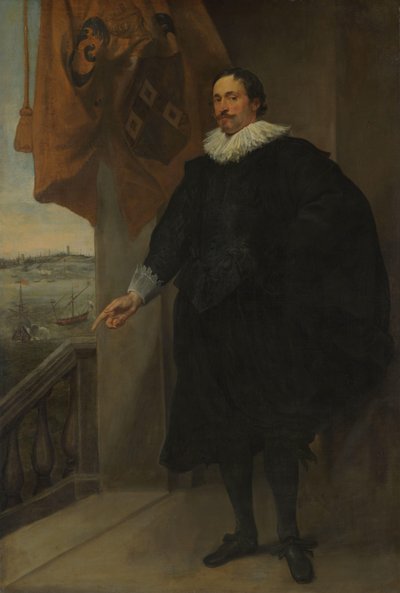 Portrait of a Nobleman, possibly Adriaan van der Borcht by Anthony van Dyck