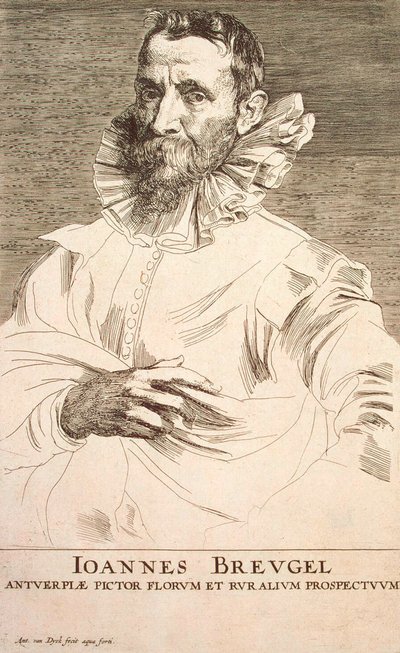 Portrait of the Artist Jan Brueghel the Younger by Anthony van Dyck