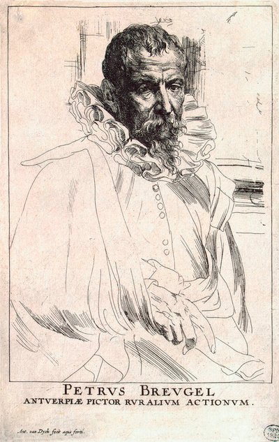 Portrait of the artist Pieter Bruegel the Younger, 1564-1636, early 17th century by Anthony van Dyck