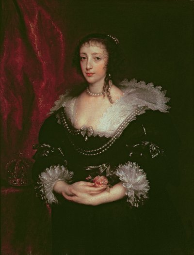 Queen Henrietta Maria, Queen Consort of Charles I of England by Anthony van Dyck