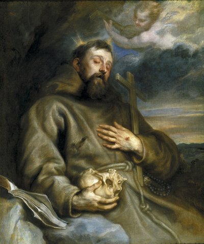 Saint Francis of Assisi in Ecstasy by Anthony van Dyck