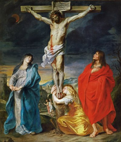 The Crucified Christ with the Virgin Mary, Saints John the Baptist and Mary Magdalene by Anthony van Dyck