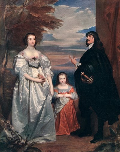 The Earl and Countess of Derby and Child by Anthony van Dyck
