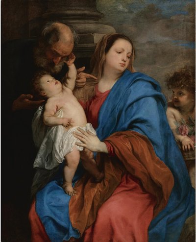 The Holy Family with an Angel by Anthony van Dyck