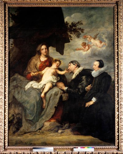 The Virgin has the child to the donors by Anthony van Dyck