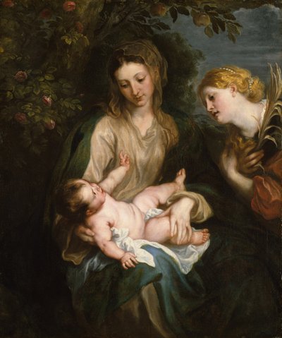Virgin and Child with Saint Catherine of Alexandria by Anthony van Dyck
