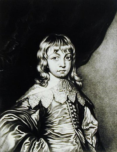 Portrait of George, Duke of Buckingham (engraved by Robert Dunkarton) from Illustrious Characters in British History by Anthony van after Dyck