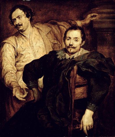 Double Portrait of the de Wael Brothers Lucas and Cornelis by Anthony van studio of Dyck