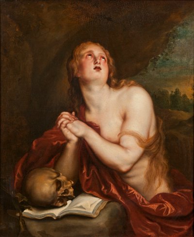 The Penitent St. Mary Magdalene by Anthony van workshop of Dyck