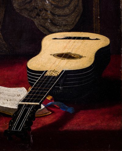 Theorbo Player (detail) by Antiveduto Gramatica