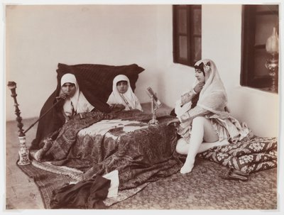 Ladies reposing in the harem by Antoin Sevruguin