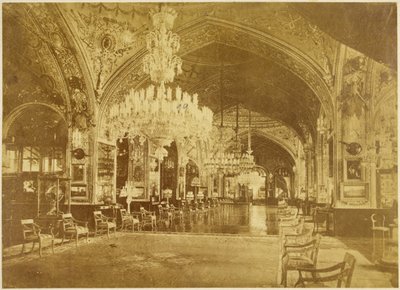 Talar-i Muzeh, also called Talar-i Salam (Audience Hall), Gulistan Palace, Tehran, 1880-90 by Antoin Sevruguin