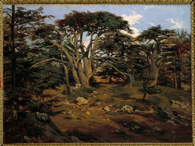 The Old Cedars on Mount Lebanon at Boumana by Antoine Alphonse Montfort