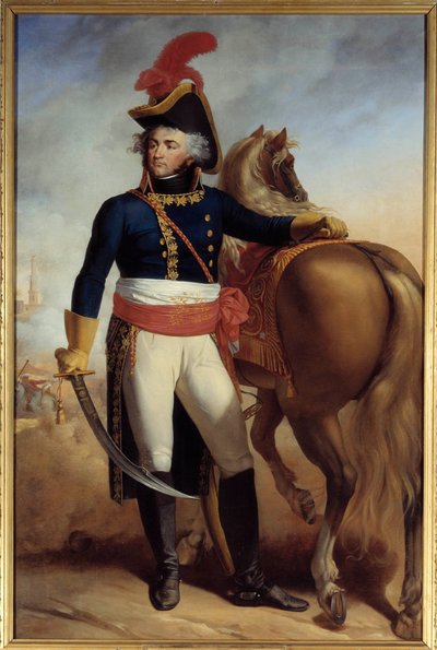 Full-length portrait of Jean Baptiste Kleber (1753-1800) general in chief of the Army of the Orient by Antoine Ansiaux