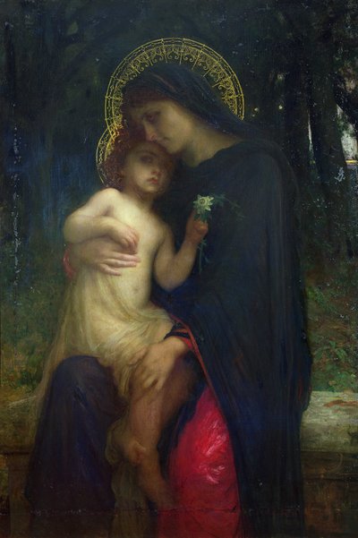 The Sorrowful Mother by Antoine Auguste Ernest Herbert or Hebert