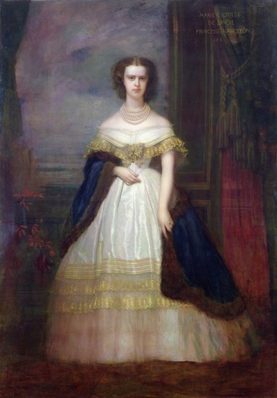 Marie-Clotilde Therese Louise, Princess of Savoy, 1860 by Antoine Auguste Ernest Herbert or Hebert