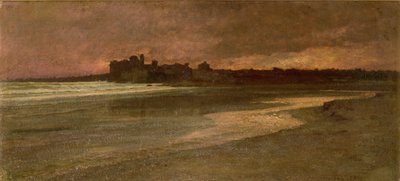 Nettuno, Evening on the Beach by Antoine Auguste Ernest Herbert or Hebert