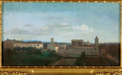 The Church La Trinité des Monts, Rome by Antoine Auguste Ernest Herbert or Hebert