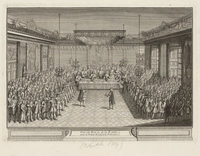 Showpiece Banquet in the Corner Parade Hall in Dresden Palace on 3 September 1719 by Antoine Aveline