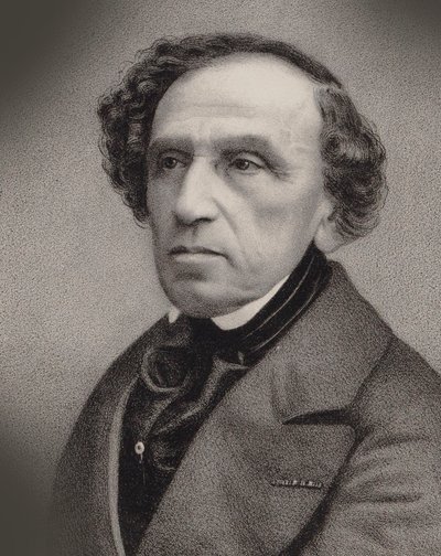 Portrait of the Composer Giacomo Meyerbeer 1791-1864, 1860 by Antoine Barbizet