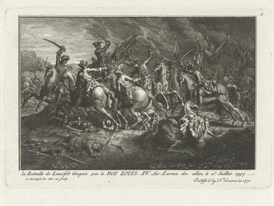 View of the Battle of Lauffeldt (Lafeld, near Maastricht) on 2 July 1747 during the War of Austrian Succession by Antoine Benoist