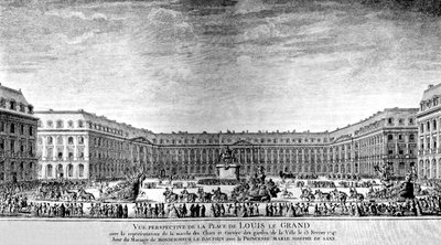 Place de Louis le Grand in Paris by Antoine Benoist or Benoit du Cercle