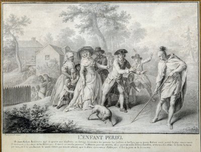 The Lost Child (Illustration of “Letters from an American Farmer” by Saint John de Crevecoeur) by Antoine Borel