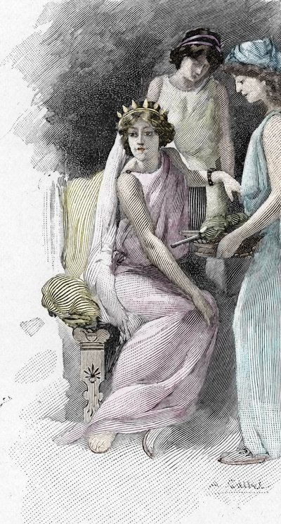 Odyssey by Homer: Helen and her servants Illustration by Antoine Calbet by Antoine Calbet