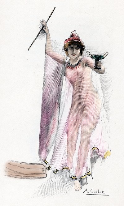 The Witch Circe, Illustration by Antoine Calbet for 