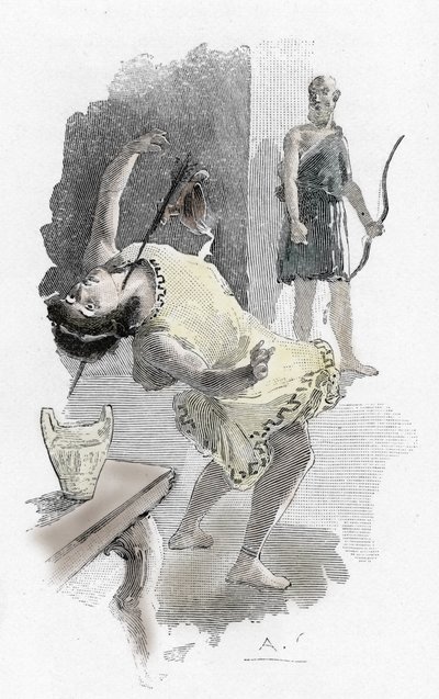 Odyssey by Homer: The Slaying of the Suitors by Antoine Calbet