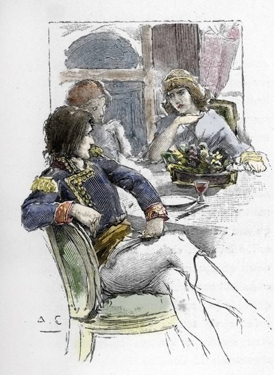 The singer Giuseppina Grassini (1773-1850) was young in the presence of Berthier in the room of the first consul Napoleon Bonaparte who became her lover by Antoine Calbet