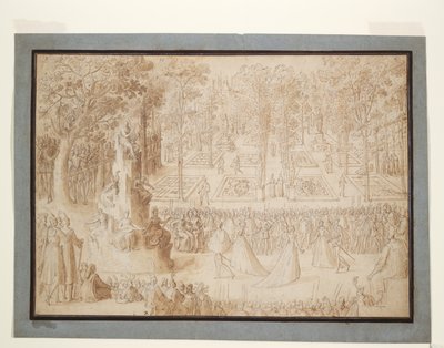 Catherine de Medici Entertaining the Polish Ambassadors in the Tuileries Gardens by Antoine Caron